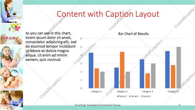 Content with Caption presentation slide layout