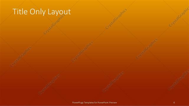 Title Only presentation slide layout