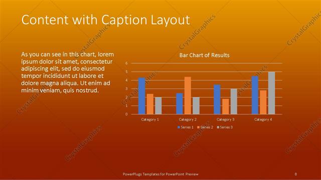 Content with Caption presentation slide layout