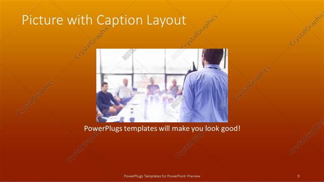 Picture with Caption presentation slide layout