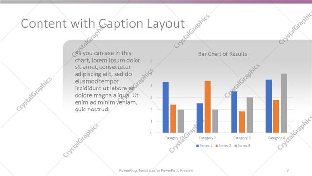 Content with Caption presentation slide layout