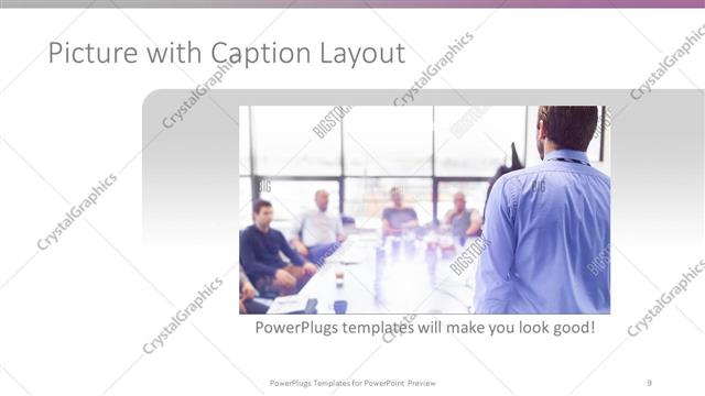 Picture with Caption presentation slide layout