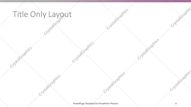 Title Only presentation slide layout