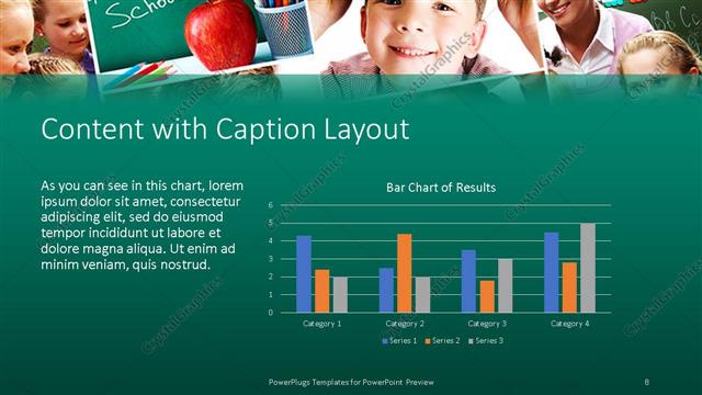 Content with Caption presentation slide layout