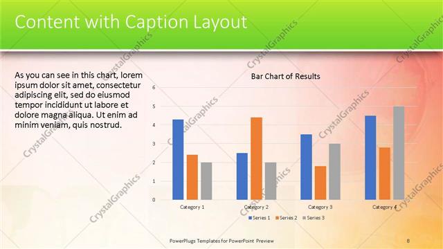 Content with Caption presentation slide layout