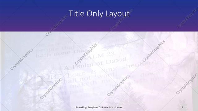 Title Only presentation slide layout