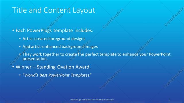 Title and Content presentation slide layout