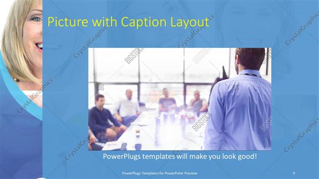 Picture with Caption presentation slide layout