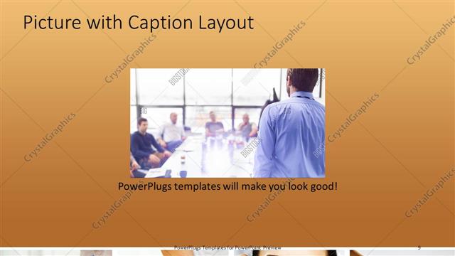 Picture with Caption presentation slide layout
