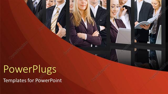  Presentation with successful - Collage of successful business professionals with laptop and documents?