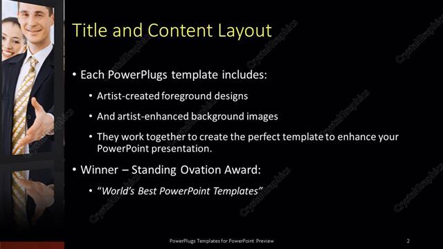 Title and Content presentation slide layout