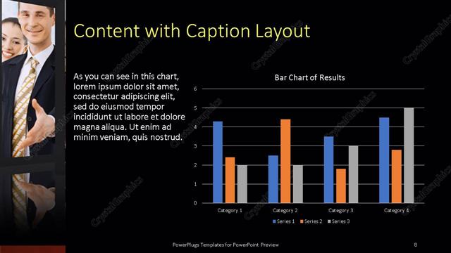 Content with Caption presentation slide layout