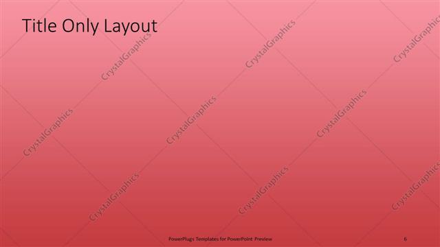 Title Only presentation slide layout