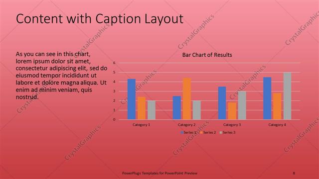 Content with Caption presentation slide layout