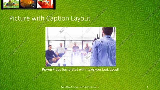 Picture with Caption presentation slide layout