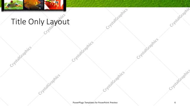 Title Only presentation slide layout