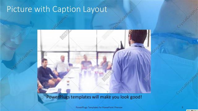 Picture with Caption presentation slide layout