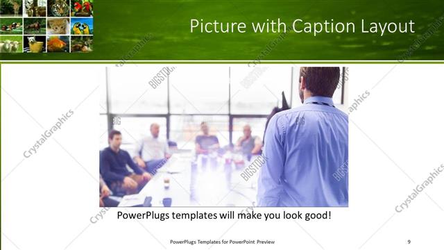 Picture with Caption presentation slide layout