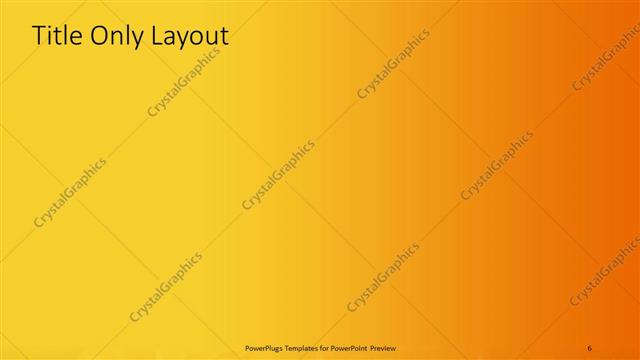 Title Only presentation slide layout