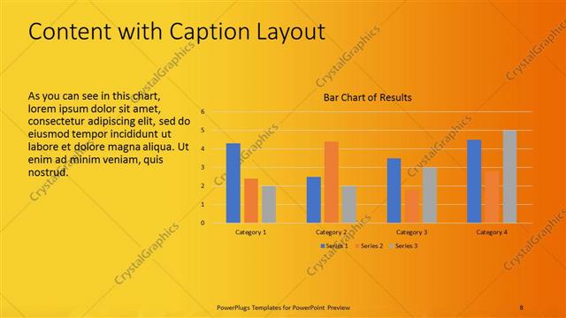Content with Caption presentation slide layout