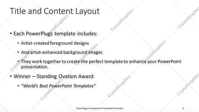 Title and Content presentation slide layout
