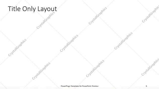 Title Only presentation slide layout