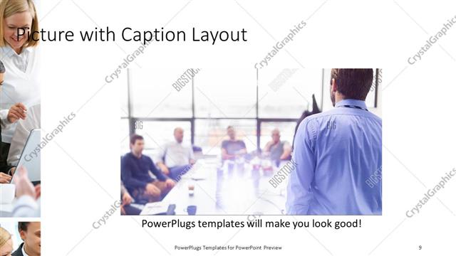 Picture with Caption presentation slide layout