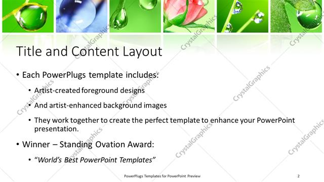 Title and Content presentation slide layout