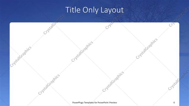 Title Only presentation slide layout