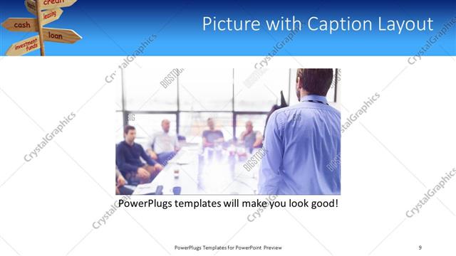 Picture with Caption presentation slide layout