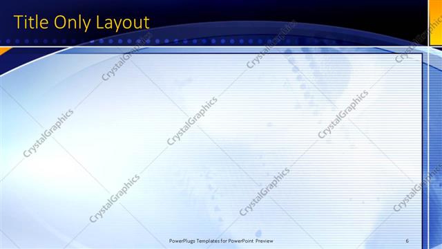 Title Only presentation slide layout