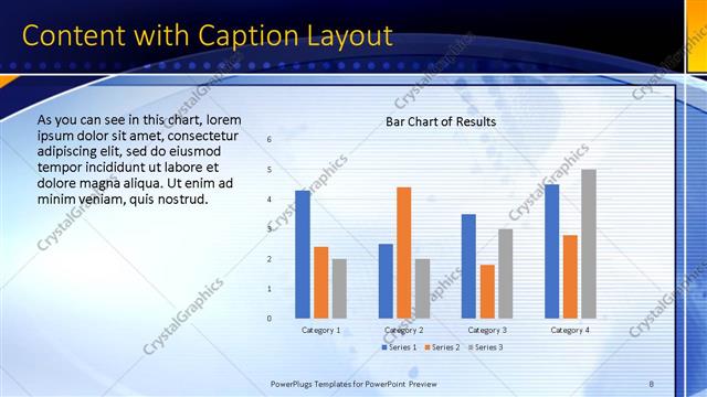 Content with Caption presentation slide layout