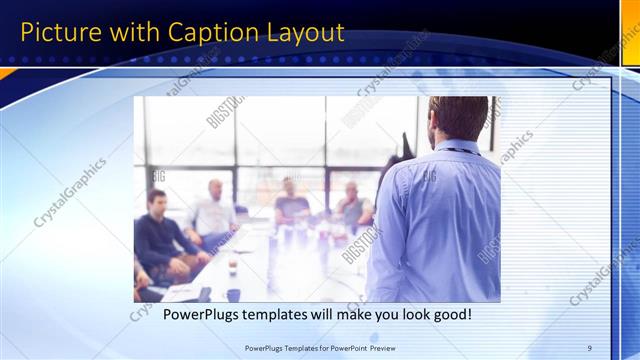 Picture with Caption presentation slide layout