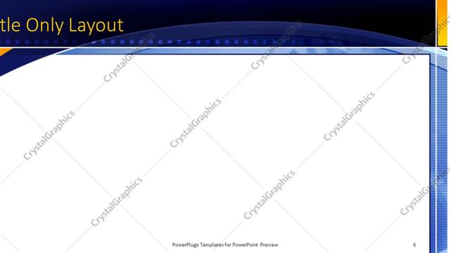 Title Only presentation slide layout