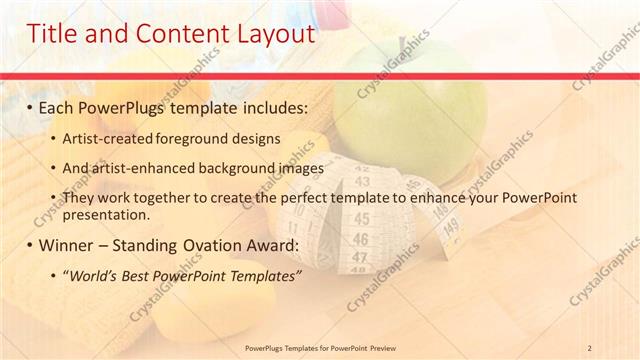 Title and Content presentation slide layout