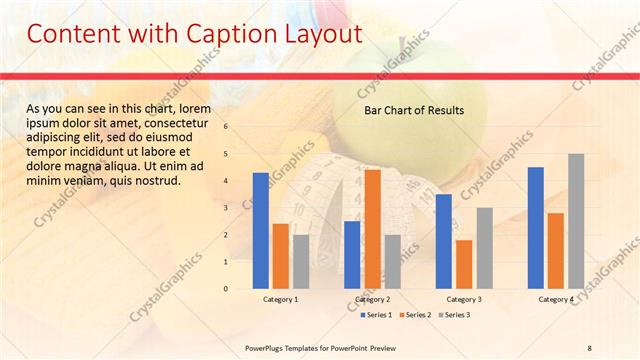 Content with Caption presentation slide layout