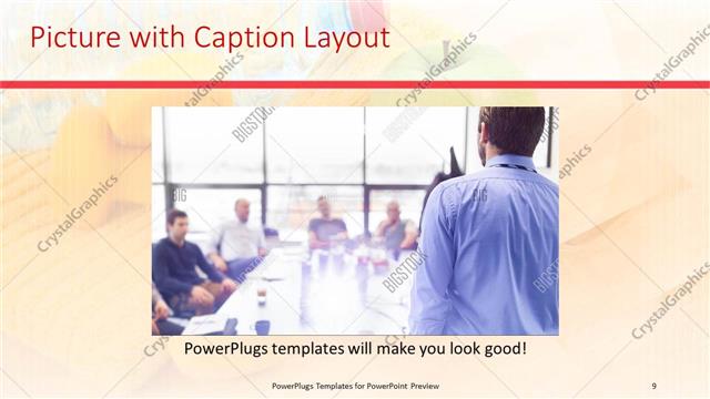 Picture with Caption presentation slide layout