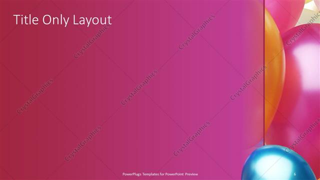 Title Only presentation slide layout