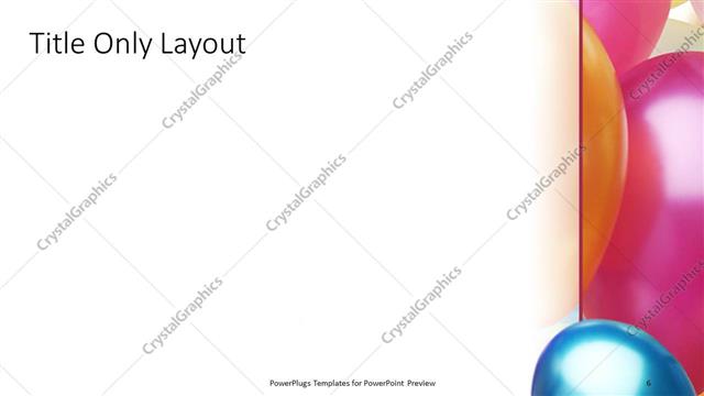 Title Only presentation slide layout