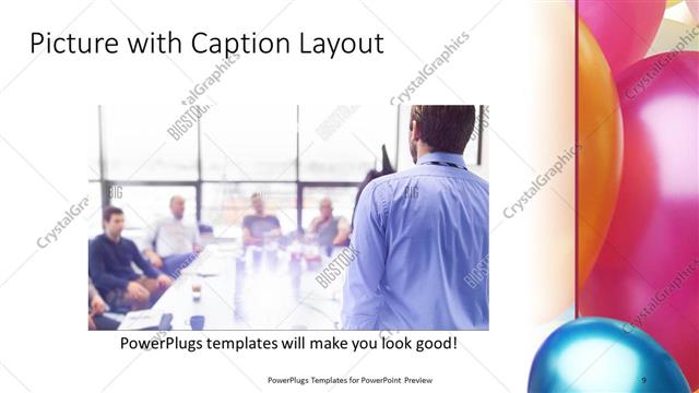 Picture with Caption presentation slide layout