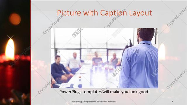 Picture with Caption presentation slide layout