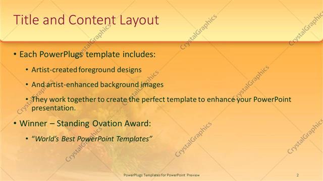 Title and Content presentation slide layout