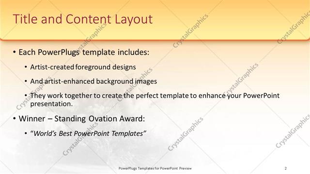 Title and Content presentation slide layout