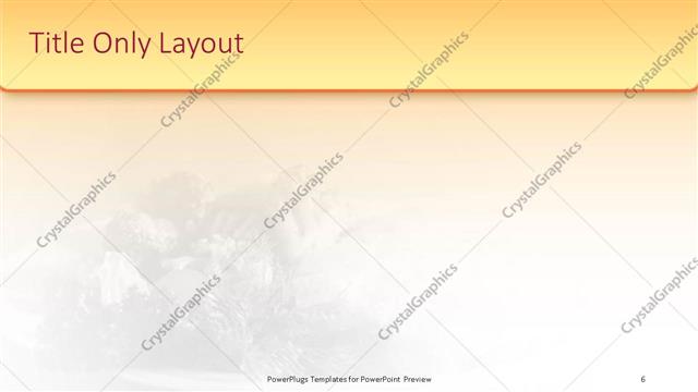 Title Only presentation slide layout