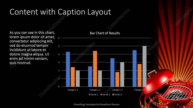 Content with Caption presentation slide layout
