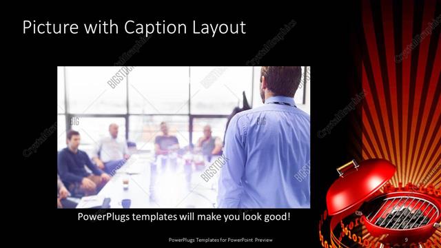 Picture with Caption presentation slide layout