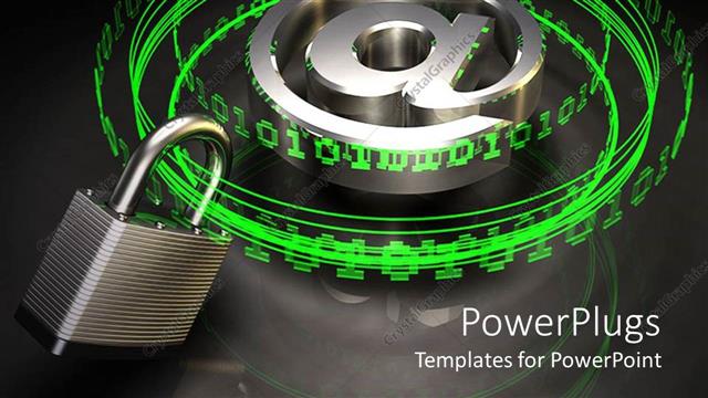  Presentation with mail - A collection of binary numbers being locked