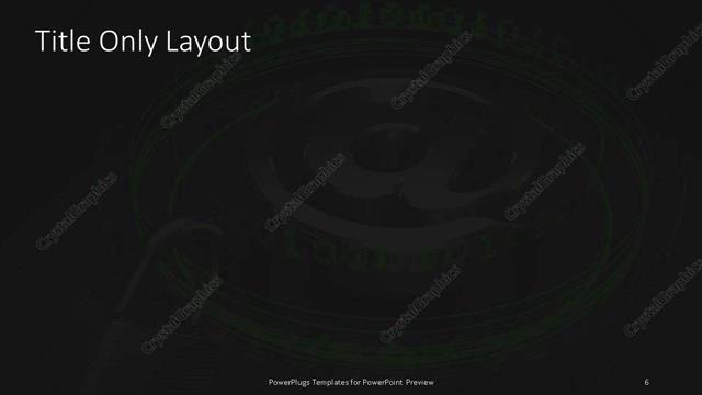 Title Only presentation slide layout