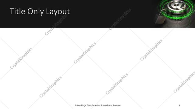 Title Only presentation slide layout