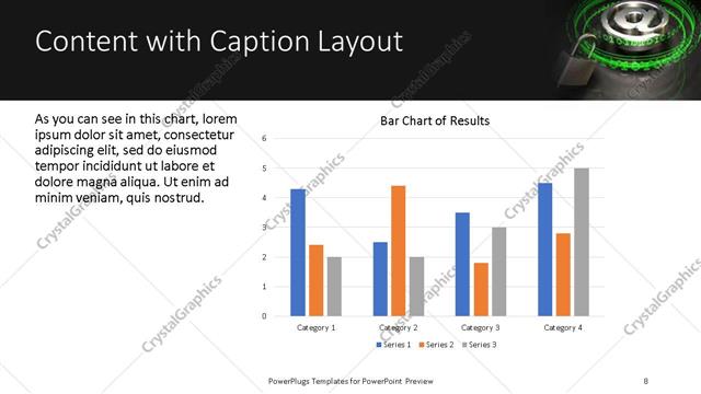 Content with Caption presentation slide layout